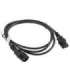 Lanberg IEC 320 C13 to C14 Cable CA-C13E-10CC-0018-BK