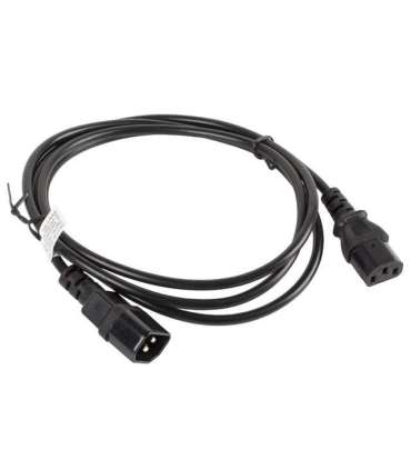 Lanberg IEC 320 C13 to C14 Cable CA-C13E-10CC-0018-BK