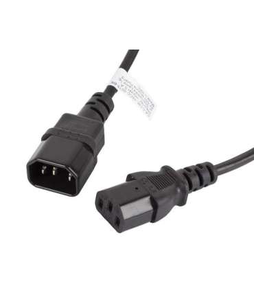 Lanberg IEC 320 C13 to C14 Cable CA-C13E-10CC-0018-BK