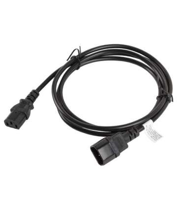 Lanberg IEC 320 C13 to C14 Cable CA-C13E-11CC-0018-BK