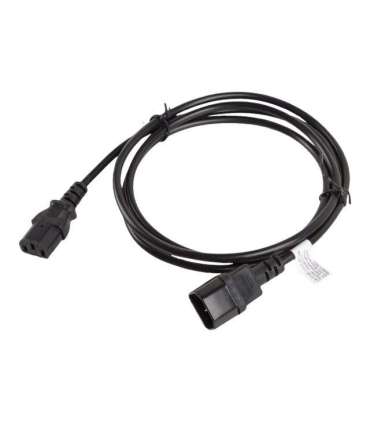 Lanberg IEC 320 C13 to C14 Cable CA-C13E-11CC-0018-BK
