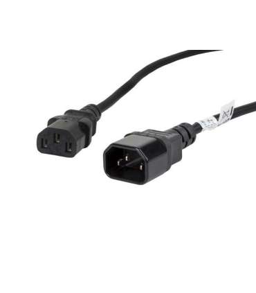 Lanberg IEC 320 C13 to C14 Cable CA-C13E-11CC-0018-BK