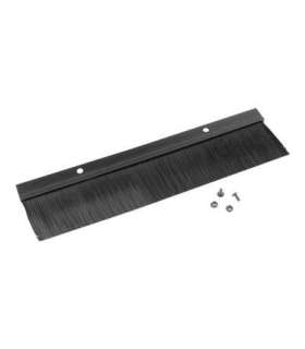 Lanberg 19" cable entry brush panel AK-1102-B Black