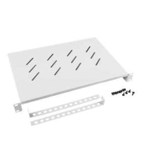 Lanberg 19" fixed shelf 1U/483x300mm, max load capacity up to 25kg AK-1004-S Grey