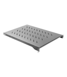Lanberg 19" fixed shelf 1U/483x700mm, max load capacity up to 15kg AK-1010-B Black