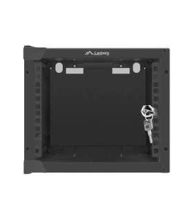 Lanberg Rack cabinet 10" wall-mount 4U/280x310 (flat pack) with glass door WF10-2304-10B Black