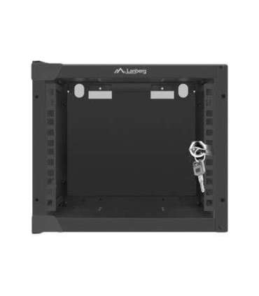 Lanberg Rack cabinet 10" wall-mount 4U/280x310 (flat pack) with glass door WF10-2304-10B Black