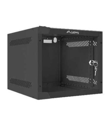 Lanberg Rack cabinet 10" wall-mount 4U/280x310 (flat pack) with glass door WF10-2304-10B Black