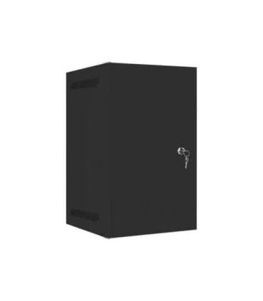 Lanberg Rack cabinet 10" wall-mount 9U/280x310 for self-assembly with metal door (flat pack) WF10-2309-00B Black