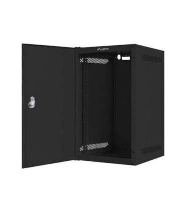 Lanberg Rack cabinet 10" wall-mount 9U/280x310 for self-assembly with metal door (flat pack) WF10-2309-00B Black