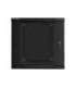 Lanberg Rack cabinet 19" double-section wall-mount 12U/600x600 (flat pack) WF02-6612-10B Black
