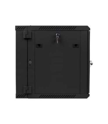 Lanberg Rack cabinet 19" double-section wall-mount 12U/600x600 (flat pack) WF02-6612-10B Black