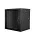 Lanberg Rack cabinet 19" double-section wall-mount 12U/600x600 (flat pack) WF02-6612-10B Black
