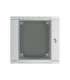 Lanberg Rack cabinet 19" double-section wall-mount 12U/600x600 (flat pack) WF02-6612-10S Grey