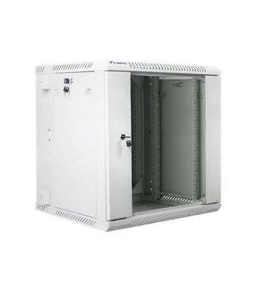 Lanberg Rack cabinet 19" double-section wall-mount 12U/600x600 (flat pack) WF02-6612-10S Grey