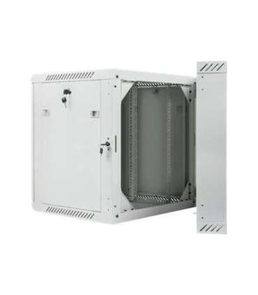 Lanberg Rack cabinet 19" double-section wall-mount 12U/600x600 (flat pack) WF02-6612-10S Grey