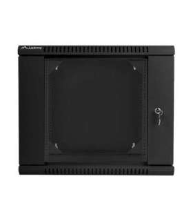 Lanberg Rack cabinet 19" double-section wall-mount 9U/600x600 (flat pack) WF02-6609-10B Black