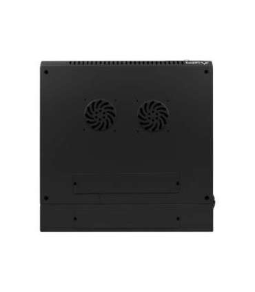 Lanberg Rack cabinet 19" double-section wall-mount 9U/600x600 (flat pack) WF02-6609-10B Black