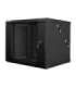 Lanberg Rack cabinet 19" double-section wall-mount 9U/600x600 (flat pack) WF02-6609-10B Black