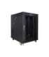 Lanberg Rack cabinet 19" free-standing 15U/600x800 (flat pack) with glass door, LCD FF01-6815-12BL Black