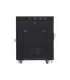 Lanberg Rack cabinet 19" free-standing 15U/600x800 (flat pack) with glass door, LCD FF01-6815-12BL Black
