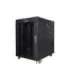 Lanberg Rack cabinet 19" free-standing 15U/600x800 (flat pack) with glass door, LCD FF01-6815-12BL Black