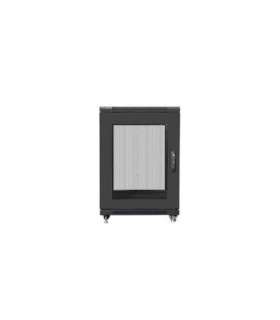 Lanberg Rack cabinet 19" free-standing 15U/600x800 (flat pack) with mesh door FF01-6815-23B Black
