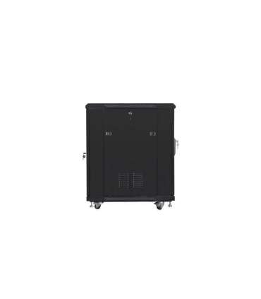 Lanberg Rack cabinet 19" free-standing 15U/600x800 (flat pack) with mesh door FF01-6815-23B Black