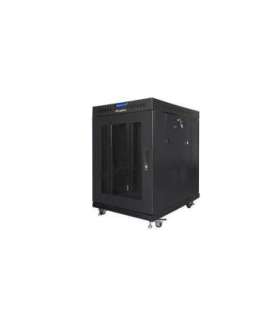 Lanberg Rack cabinet 19" free-standing 15U/800x1000 (flat pack) with mesh door, LCD FF01-8015-23BL Black
