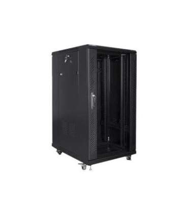 Lanberg Rack cabinet 19" free-standing 22U/600x800 (flat pack) FF01-6822-12B Black