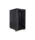 Lanberg Rack cabinet 19" free-standing 22U/800x1000 (flat pack) with glass door FF01-8022-12BL Black