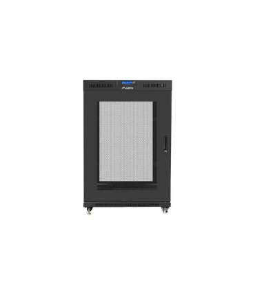 Lanberg Rack cabinet 19" free-standing 22U/800x1000 (flat pack) with mesh door FF01-8022-23BL Black