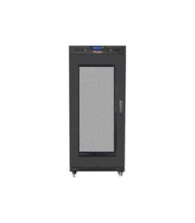 Lanberg Rack cabinet 19" free-standing 27U/600x800 (flat pack) with mesh door, LCD FF01-6827-23BL Black
