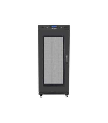 Lanberg Rack cabinet 19" free-standing 27U/600x800 (flat pack) with mesh door, LCD FF01-6827-23BL Black