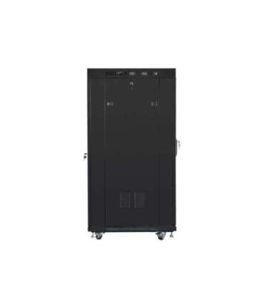 Lanberg Rack cabinet 19" free-standing 27U/600x800 (flat pack) with mesh door, LCD FF01-6827-23BL Black