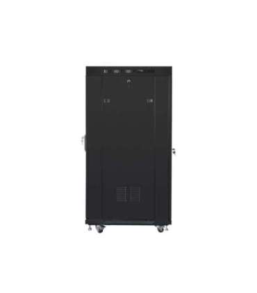 Lanberg Rack cabinet 19" free-standing 27U/600x800 (flat pack) with mesh door, LCD FF01-6827-23BL Black