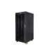 Lanberg Rack cabinet 19" free-standing 27U/800x1200 (flat pack) with glass door, LCD FF01-8227-12BL Black