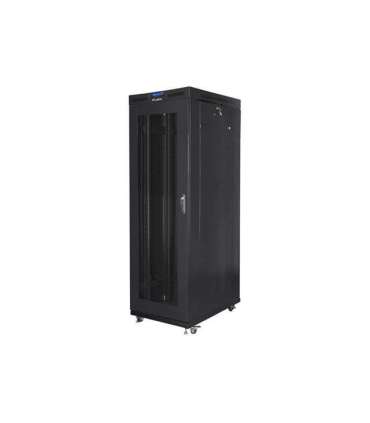 Lanberg Rack cabinet 19" free-standing 27U/800x1200 (flat pack) with mesh door, LCD FF01-8227-23BL Black