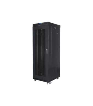 Lanberg Rack cabinet 19" free-standing 37U/600x800 (flat pack) with mesh door, LCD FF01-6837-23BL Black