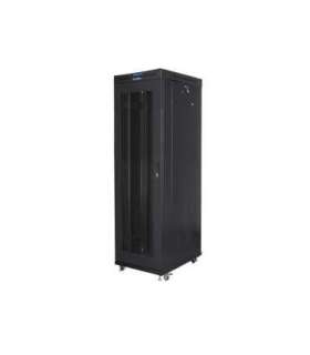 Lanberg Rack cabinet 19" free-standing 42U/600x1000 (flat pack) with mesh door lCD V2 FF01-6042-23BL Black