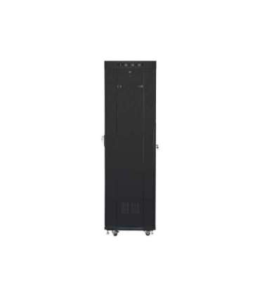 Lanberg Rack cabinet 19" free-standing 42U/600x600 (flat pack) with glass door lCD V2 FF01-6642-12BL Black