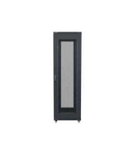 Lanberg Rack cabinet 19" free-standing 42U/600x800 (flat pack) with mesh door FF01-6842-23B Black
