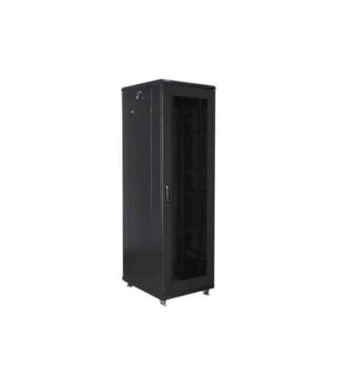 Lanberg Rack cabinet 19" free-standing 42U/600x800 (flat pack) with mesh door FF01-6842-23B Black