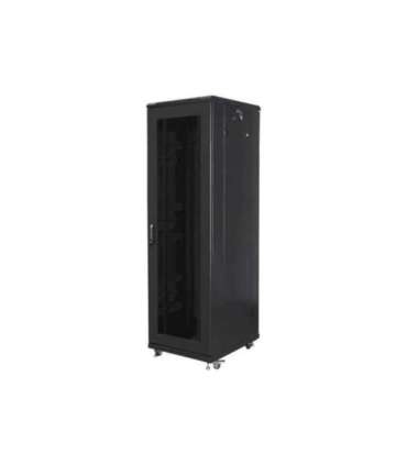 Lanberg Rack cabinet 19" free-standing 42U/600x800 (flat pack) with mesh door FF01-6842-23B Black