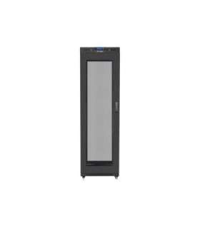 Lanberg Rack cabinet 19" free-standing 42U/600x800 (flat pack) with mesh door, LCD FF01-6842-23BL Black