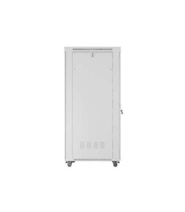 Lanberg Rack cabinet 19" free-standing 42U/800x1000 (flat pack) with glass door, LCD FF01-8042-12SL Grey