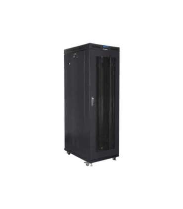 Lanberg Rack cabinet 19" free-standing 42U/800x1000 (flat pack) with mesh door, LCD FF01-8042-23BL Black