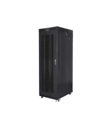 Lanberg Rack cabinet 19" free-standing 42U/800x1000 (flat pack) with mesh door, LCD FF01-8042-23BL Black
