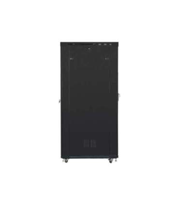 Lanberg Rack cabinet 19" free-standing 42U/800x1200 (flat pack) with glass door, LCD FF01-8242-12BL Black