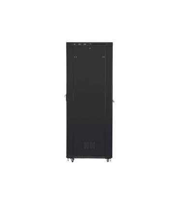 Lanberg Rack cabinet 19" free-standing 47U/800x1000 (flat pack) with glass door, LCD FF01-8047-12BL Black